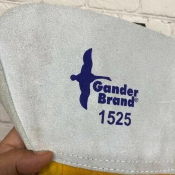 New Welding Gloves Gander Deer Skin 64-1-1525 Left Hand Patch Gold BDG - Picture 2 of 8